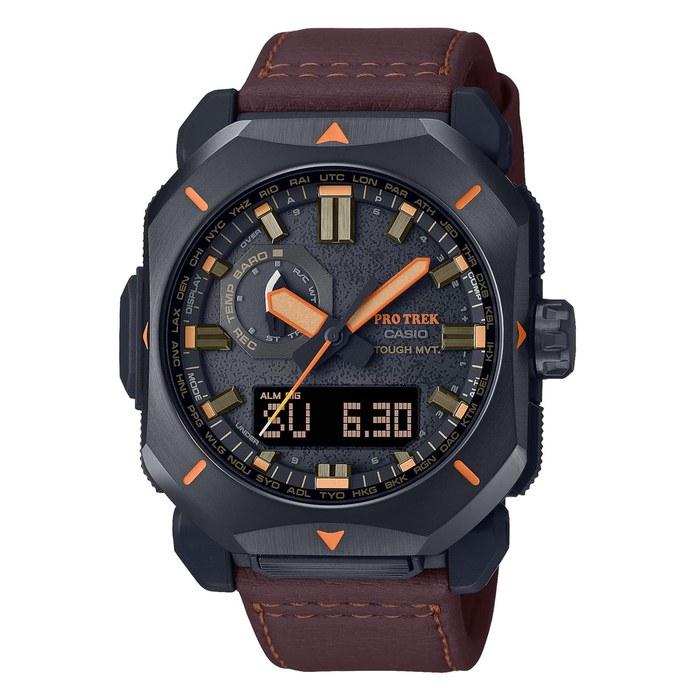 Casio Pro Trek PRW-6900YL-5JF Men's Watch, Solar, Biomass Plastic, Brown