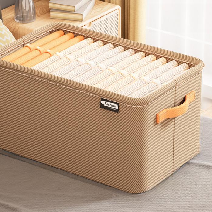 "Thickened Steel Frame Clothing Storage Basket for Home & Dorm Use"