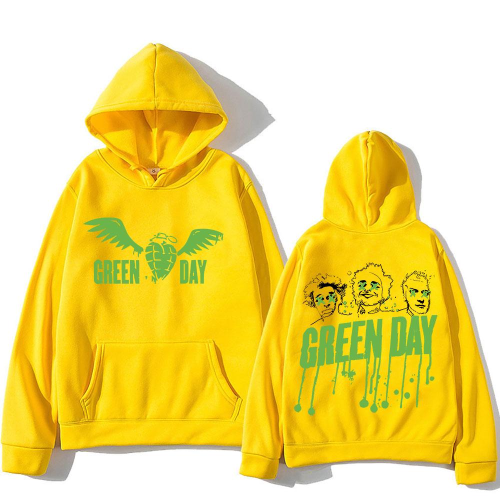 Толстовки с капюшоном Green Day Saviors Band Харадзюку Удобная толстовка с длинным рукавом Готическая одежда Moletom