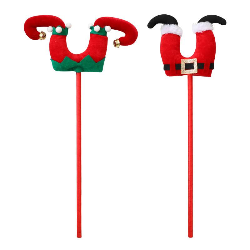 Christmas Elf Leg Fabric Decoration With Cartoon Style For Holiday Tree Accessories