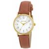 SUNFLAME Japanese-made Fashion Watch with Mother-of-Pearl Arabic Dial, Brown, MJL-B22-BR