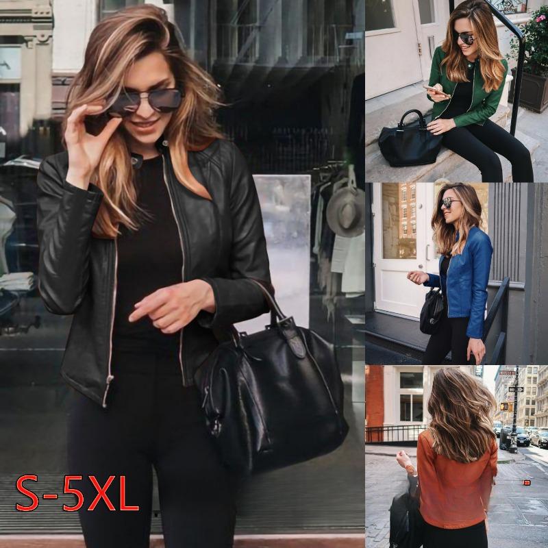 Осенне-зимняя модная кожаная куртка-пиджак женская, городская красота, высококлассный темперамент, с длинным рукавом, женская куртка-пиджак MJ0087