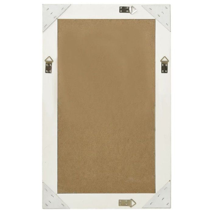 VidaXL Wall Mirror Baroque Style 50x80 Cm White 320320
