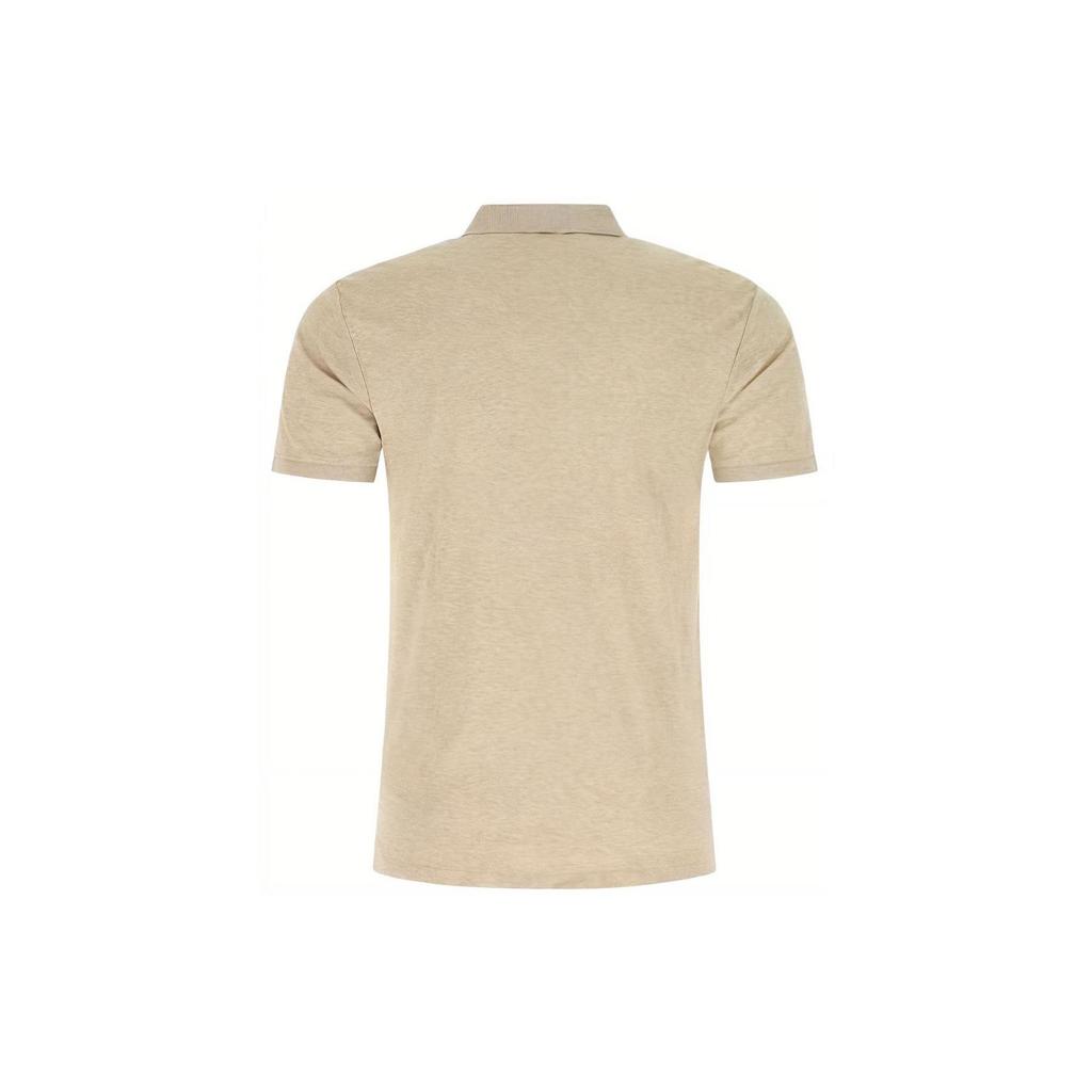 Polo Ralph Lauren Ss22 Однотонная рубашка поло с коротким рукавом и вышитым логотипом, мужские топы цвета хаки 710704319-068