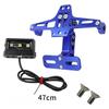 Motorcycle License Plate Holder with LED Light Universal Number Plate Bracket for Yamaha MT07 MT09 MT10 Kawasaki Z750 Z800 Honda
