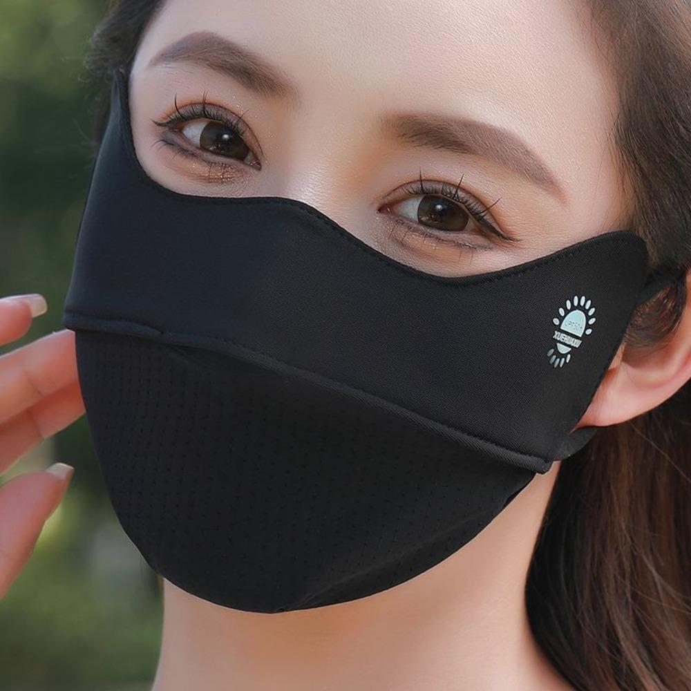 Breathable Ice Silk Mask Washable Riding Face Mask  Protect The Corners of The Eyes