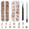 Amazon 12-Grid Nail Art Набор бриллиантов особой формы, Love Horse Eye Плоское дно Бриллиант особой формы Diy Nail Art Украшение