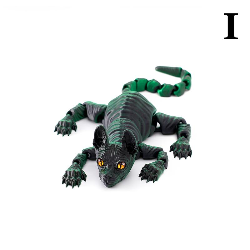 3D-печатная игрушка-животное сфинкс, реалистичная безволосая фигурка кошки, игрушка-антистресс для любителя кошек, коллекционера, украшение для дома