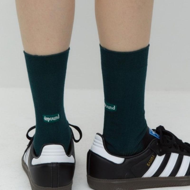 DEPOUND essential rib socks - green