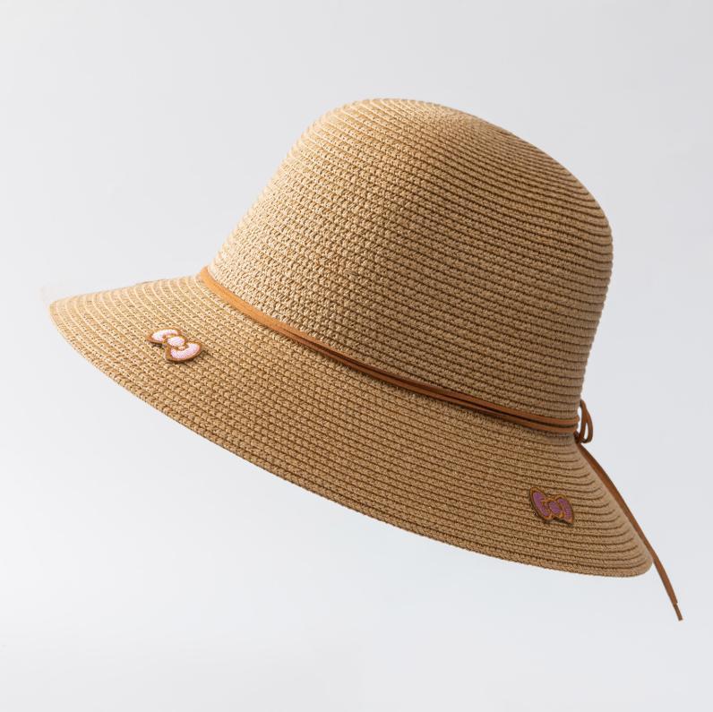 Spring and summer seaside beach sunshade straw hat women's sun protection versatile fisherman hat fresh big eaves sun hat foldable