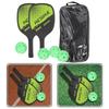 INOOMP Pickleball Paddle Pickleball Ракетка Honeycomb Core Pickleball с 4 мячами для женщин, мужчин, взрослых, детей, подарок, зеленый