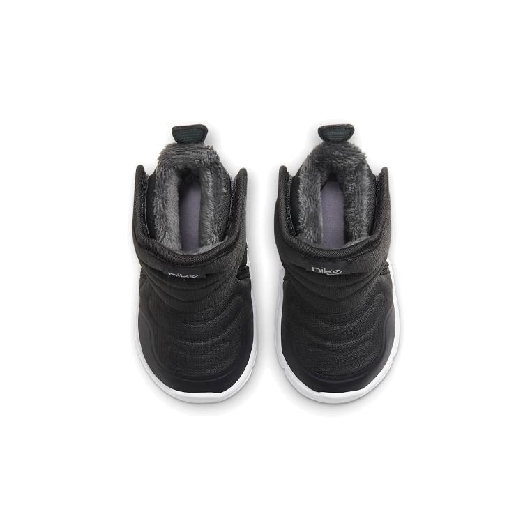 Nike Новинка Флисовая подкладка Нескользящие Термо Высокие Снегоступы Черный Для младенцев и малышей AV8338-004