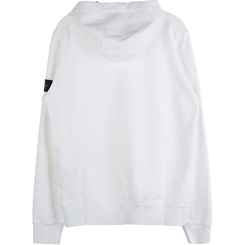 STONE ISLAND Толстовка с логотипом, с длинным рукавом, пуловер, детские толстовки, белая, 761661640-V0001