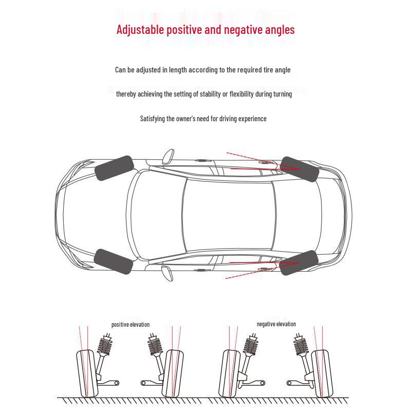 Adjustable Rear Control Arm for Mazda CX4 - Aluminum Alloy, Toe-In and Camber Angle Adjustment
