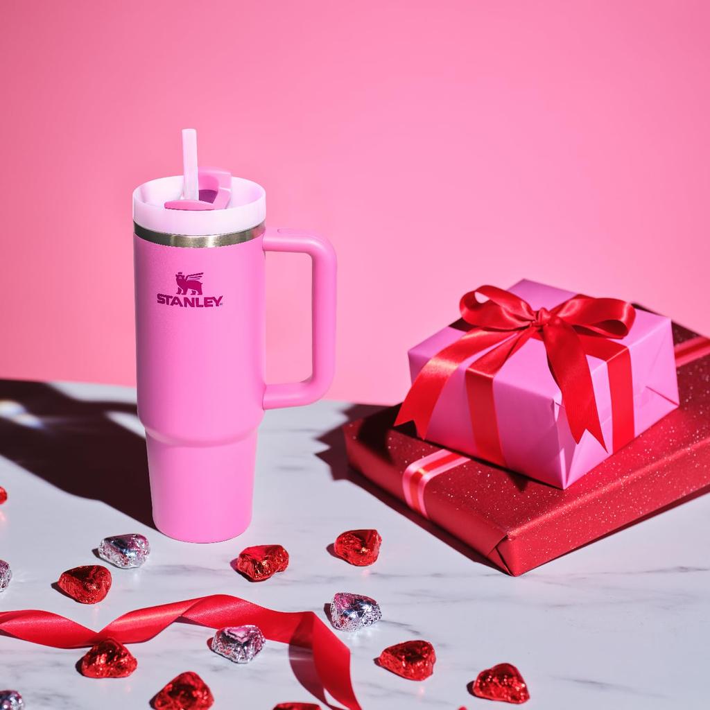 STANLEY вакуумный гаситель пионовидный розовый холодный удерживающий прочный соломенный бутылка для воды летний уличный можно мыть в посудомоечной машине гарантия японский H2.0 0.88L (неподдельный