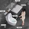 Ручной Душ для Туалета Ручной Распылитель Воды для Туалета с Шлангом Герметичное Соединение Водосберегающий Инструмент для Очистки Для Мытья Младенцев