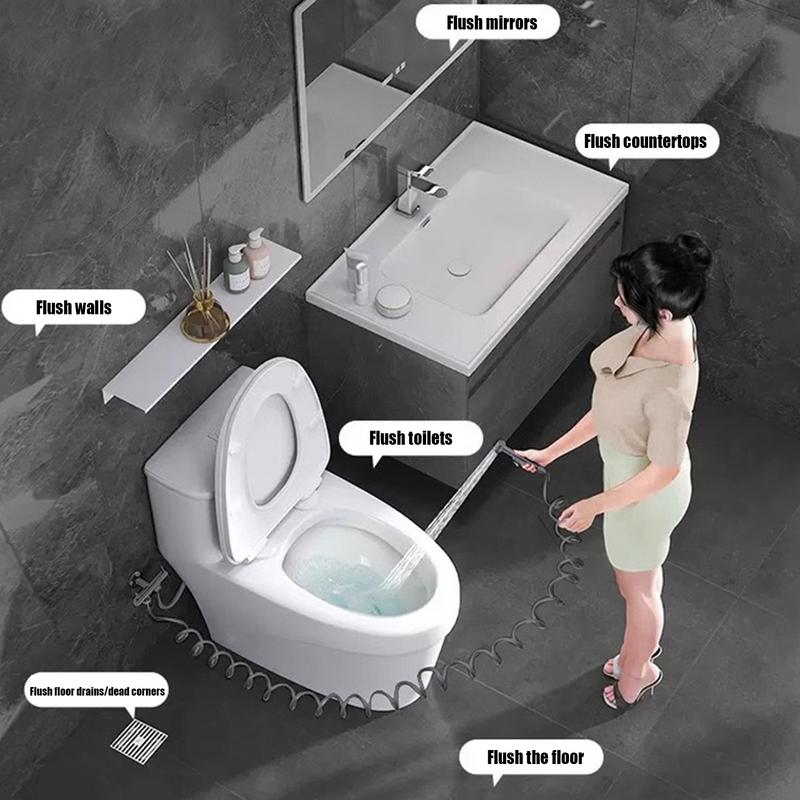 Ручной Душ для Туалета Ручной Распылитель Воды для Туалета с Шлангом Герметичное Соединение Водосберегающий Инструмент для Очистки Для Мытья Младенцев