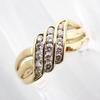 [Pre-owned] 18K Yellow Gold Diamond 0.37ct Ring Size 10 (j41-2)