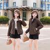 Autumn and winter new fashion short casual cotton-padded clothes feel warm cotton-padded jacket women's clothing