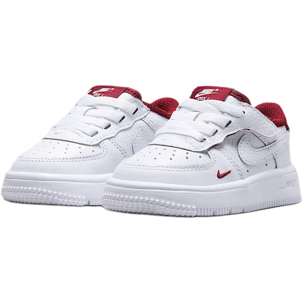 Nike Force 1 Low LV8 EasyOn TD Белые Командные Красные Детские Кроссовки HF5511-100