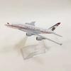 Airways 16-сантиметровая модель самолета A380 Etihad 1:Масштаб 400 Литой металлический самолет Авиационная модель с подставкой Подарок Украшение