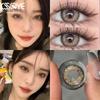 Contact Lenses Graded 0.0~-8.00 Blackspot Series MillCreek Brown/gray Doll Eye 2pcs Soft Lense Diameter 14.2MM Eye-Yearly Use