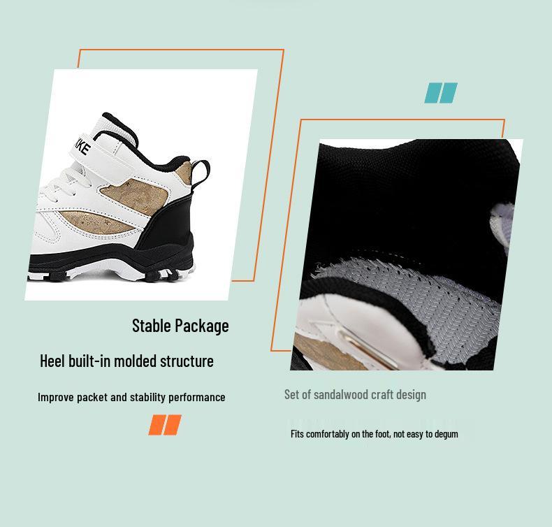 2025 Водонепроницаемые кожаные детские высокие кроссовки для хайкинга - Нескользящие, износостойкие, для детей