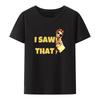 I Saw That Jesus Approves Modal Print T Shirt Funny UnisexShort-sleev Street Fashion Camisetas Creative Aesthetic Streetwear