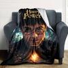 1pc Harry Potter Flannel Blanket Soft Warm Throw for Home, Office, Travel, All-Season Cozy Bedding GiftL1108