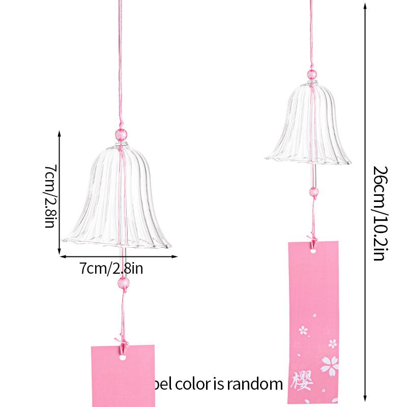 Japanese Style Glass Wind Chimes Outdoor Decorative Wind Bell Window Hanging Pendants Yard Garden Decoration Wind Chime