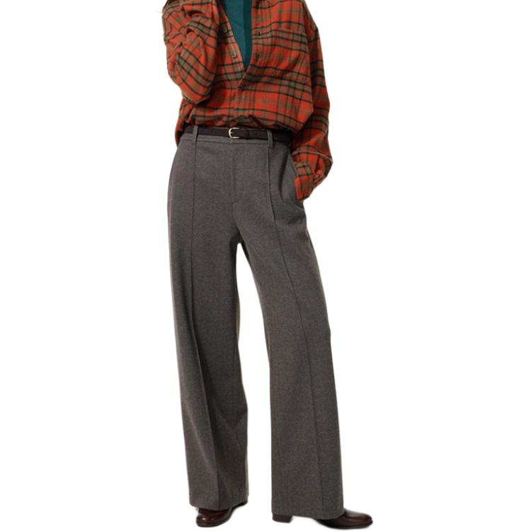 Uniqlo FW26 Флисовые вязаные повседневные брюки со свободной штаниной на естественной талии мужские низ 489395-39