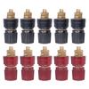 5Sets Power Terminal Stable Transmission Easy Installation Flexible M6 Black Red Voltage Regulator