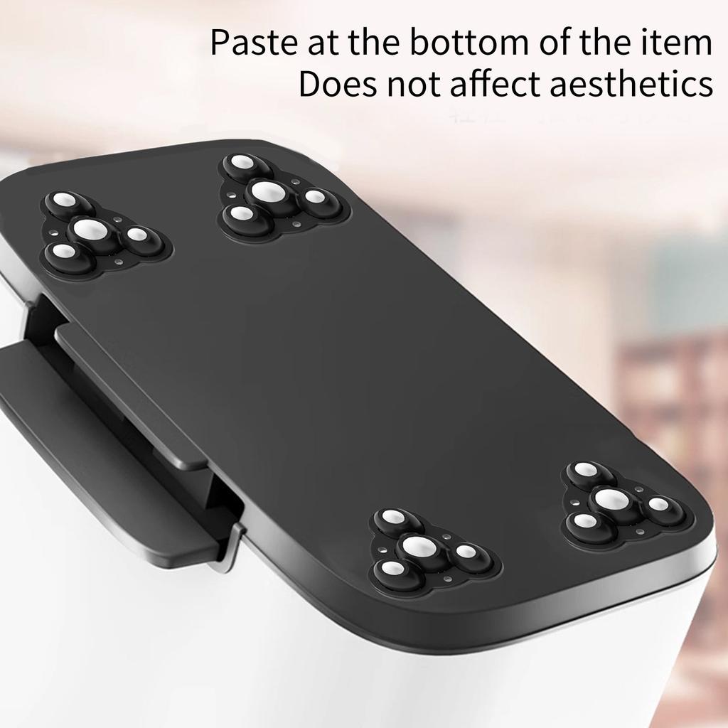 4 шт. Сверхпрочные нейлоновые мебельные ролики с сильной адгезией, многоцелевые нейлоновые мебельные накладки для дома и офиса