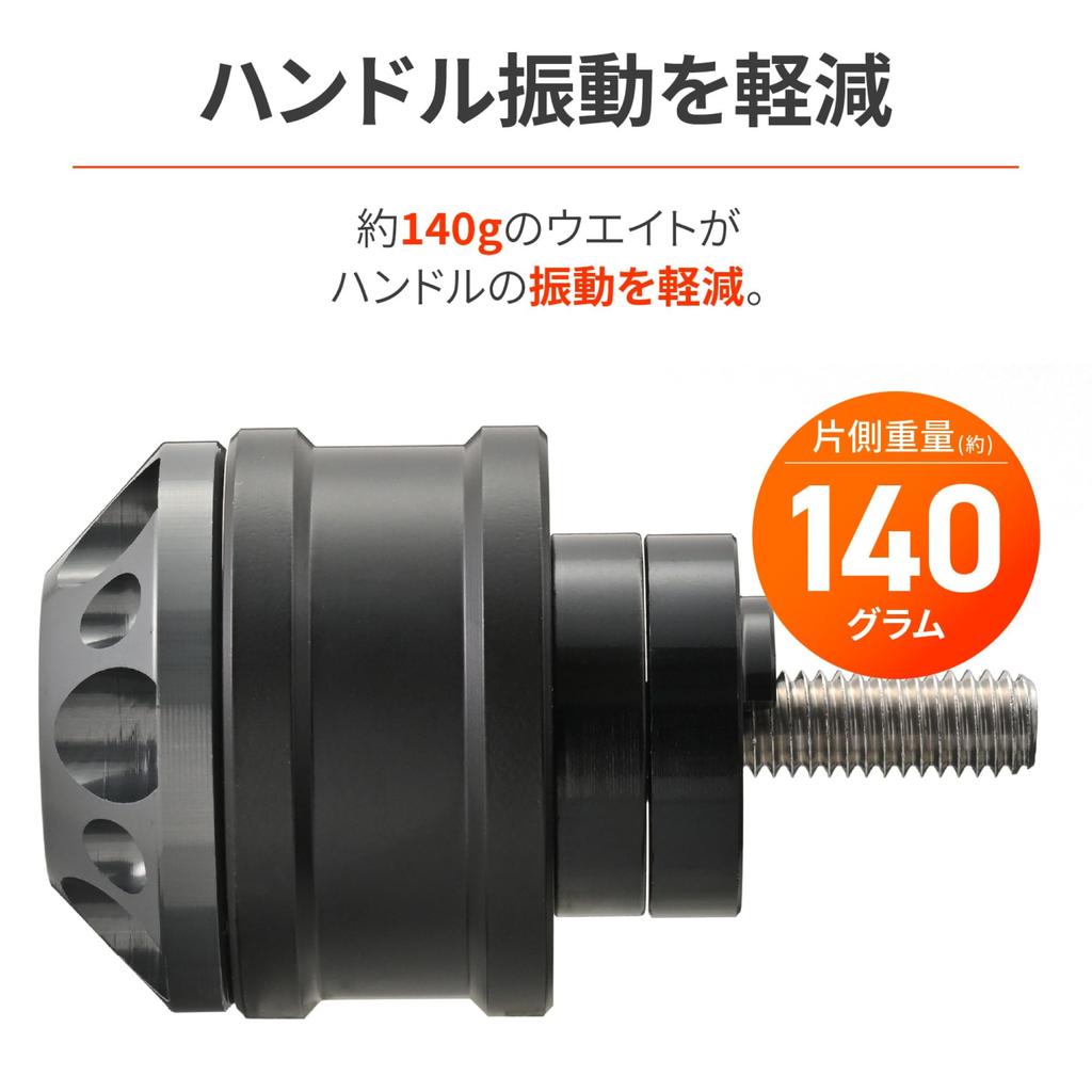 Daytona Aluminum Billet Motorcycle Bar End for Honda Middle Weight Bar End Fine Cut Gunmetal 48995 (M6)