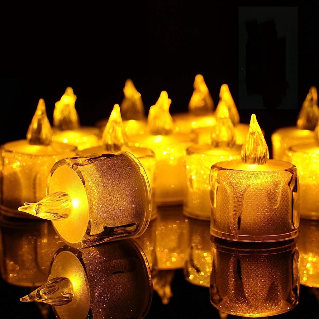 Crystal Electronic Candle Birthday Party lebration Romantic Atmosphere Decoration LED Christmas Thanksgiving Mini Night Light
