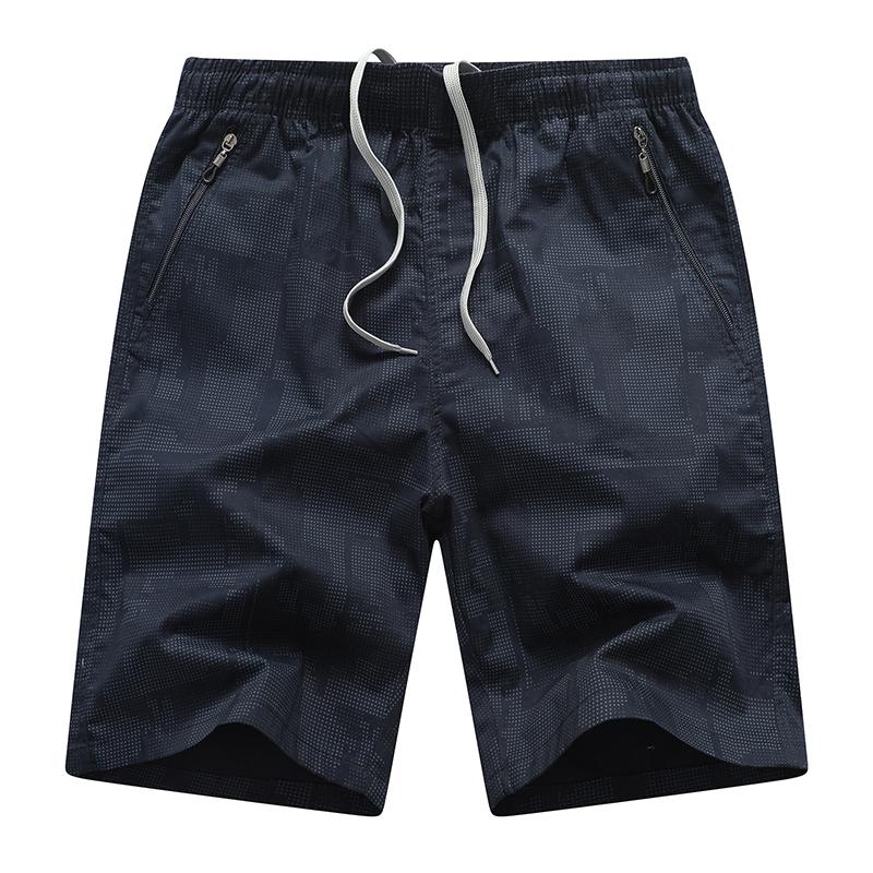 Летние хлопковые повседневные шорты, мужские бермуды с эластичной резинкой на талии, удобные мужские рабочие шорты