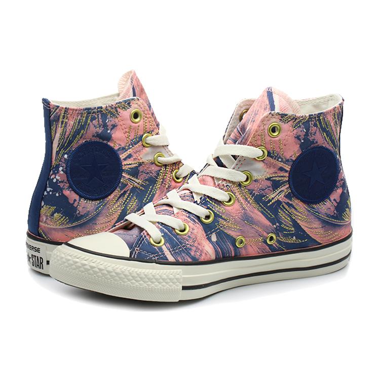 Кеды Chuck Taylor All Star Wmns Converse High с принтом перьев Женские 559863C
