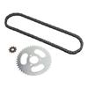 T8F Gear Chain Set Aluminum Alloy Steel 44T 3 Hole Sprocket 10T 10H Hole Front Chain Wheel with 88 Link Drive Chain for DIY Motorcycle ATV Bike