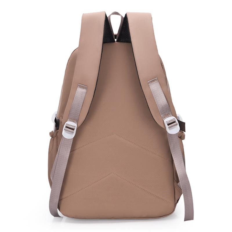 Однотонный школьный рюкзак для женщин, большой емкости