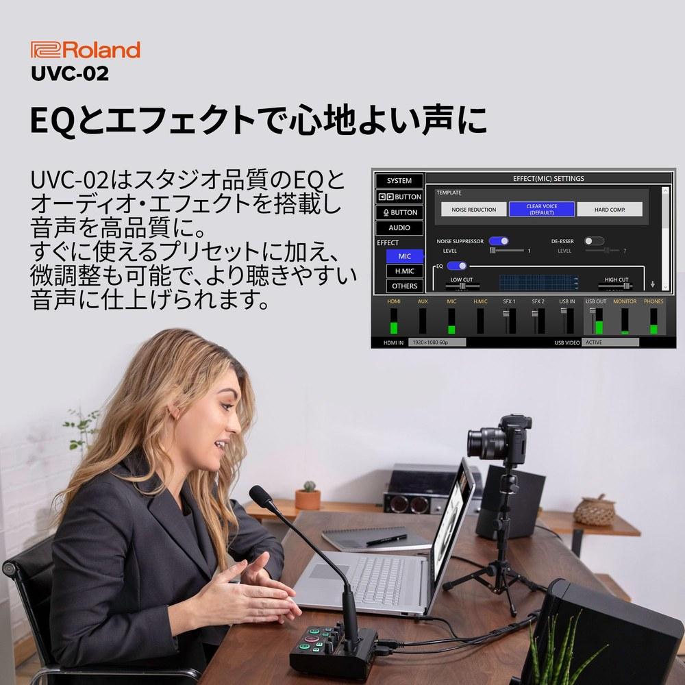 Roland UVC-02 Микшер для онлайн-презентаций Веб-док-станция для презентаций Студия для трансляций и записи Офис Телеработа