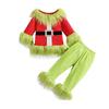 New Green Hair Monster Costume Grinch Children's Christmas Costume