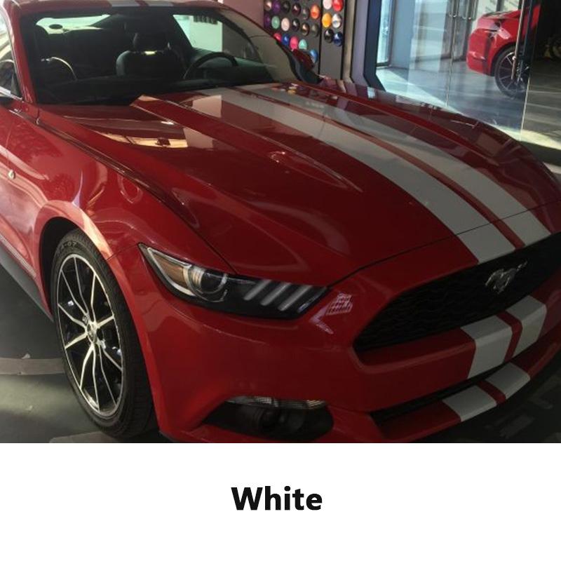 Для Ford Mustang 15-20 узор из углеродного волокна, полный кузов, гирлянда, декоративная наклейка, капот двигателя