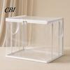 Large Capacity Storage Bag Clothes Bag, with Lid And Handles, Dustproof PVC Organizer, Transparent Container for Book Toys Thickened Composite
