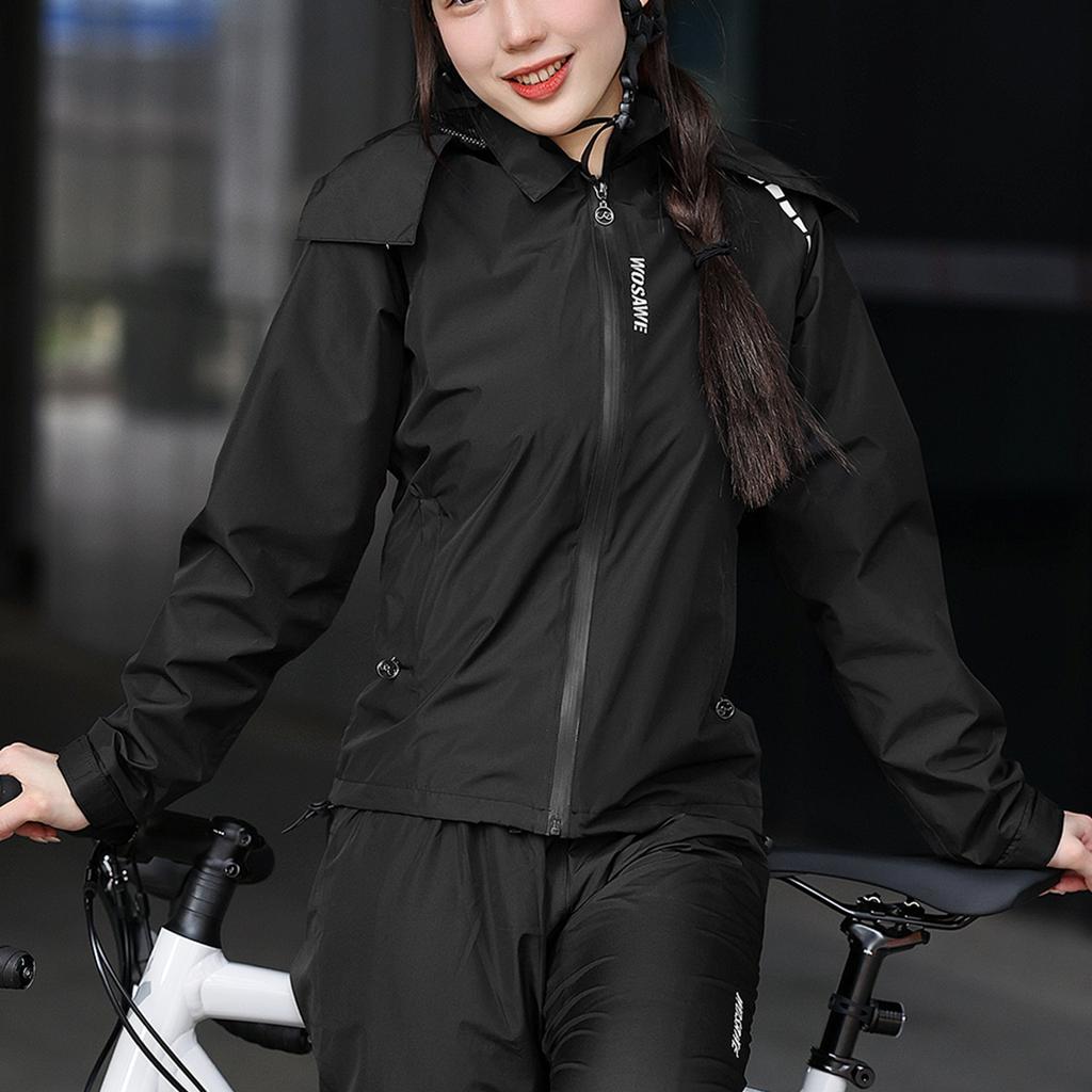 Женская легкая водонепроницаемая куртка Водонепроницаемая куртка для бега Куртка для походов Высокая видимость