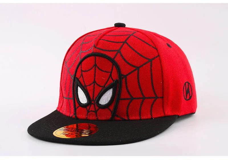 Boys Girls Spiderman Adjustable Snapback Hat Superhero Anime Cartoon Baseball Cap Spider Web Headwear Halloween Christmas Gifts
