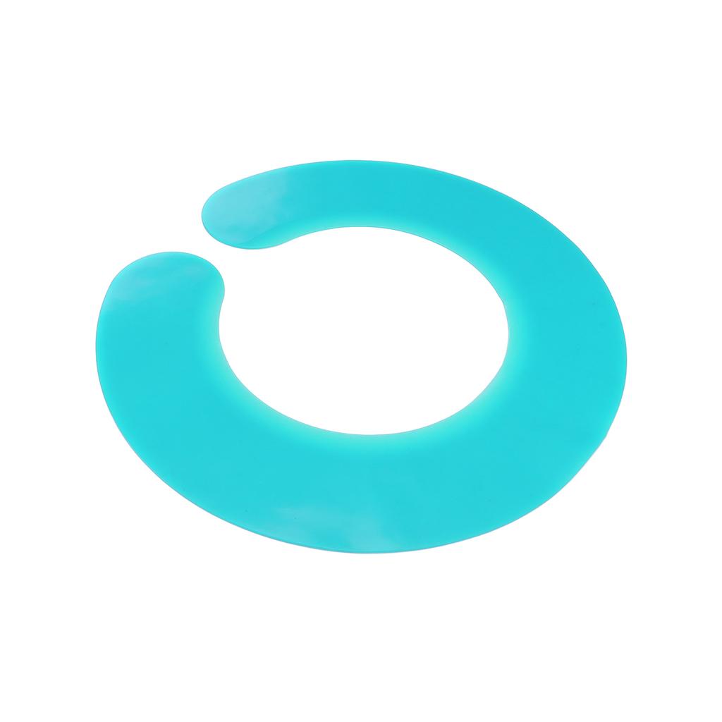 Воротник для стрижки волос Прочный Легко чистится Водонепроницаемый Удобный Мягкий Накидка для окрашивания волос Циан