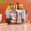 Вращающийся кухонный органайзер для приправ, акриловый шкаф, вращающаяся полка для специй, вращающийся органайзер, вращающийся органайзер-подставка