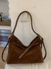 2024 Retro Fashion Large Capacity Women's Frosted Tote - Versatile Autumn/Winter Shoulder Bag