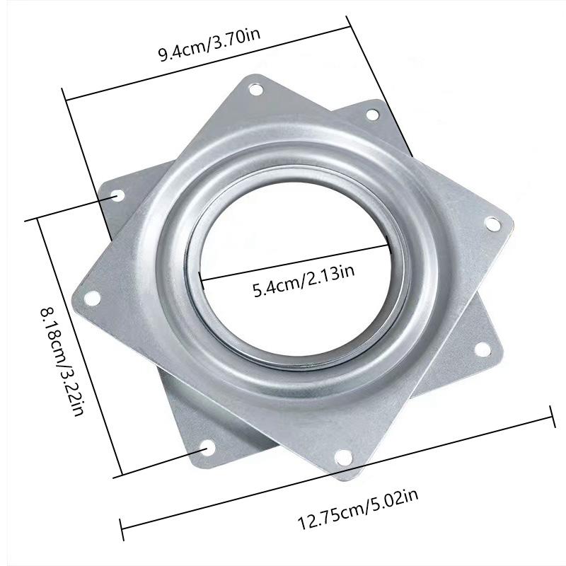 1 шт., мебельный подшипник, поворотный стол, металлические поворотные пластины, поворотное основание, 2/3/4/6 дюймов, подставка для дисплея