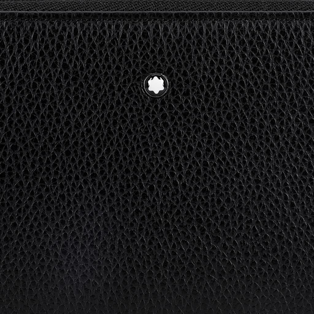 Montblanc Meisterstück Solid Color Minimalist Leather Wallet Unisex wallet Black 126255